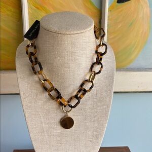 Ann Taylor Chunky Tortoise Shell Necklace
